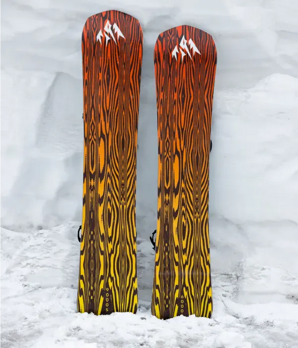 jones carving snowboard Freecarver 6000S 2027 generation powder board designed for surfing over snow without bindings Jones Mountain Twin Snowboard 2027