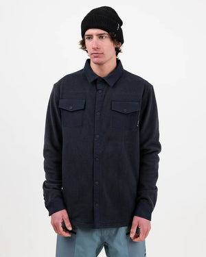 Men’s December Recycled Fleece Shirt | Jones Men’s December Recycled Fleece Shirt Jones Snowboards High Performance 7630949120526 J.26.FEM.DEC.BK.2S.1
