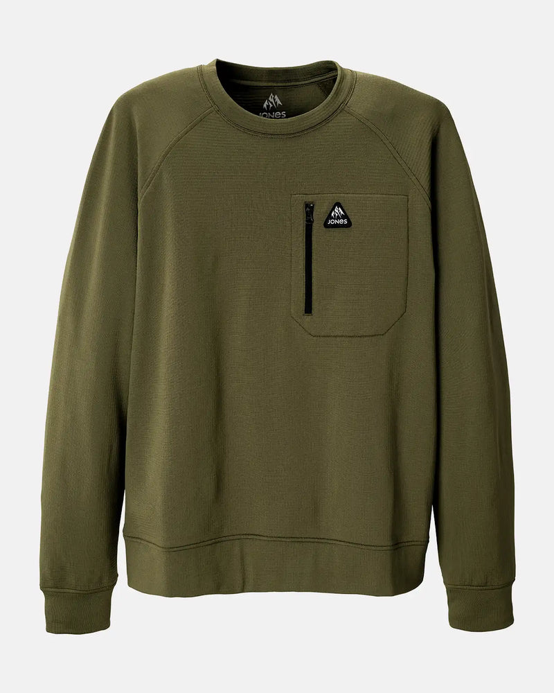 Men’s Flagship Recycled Grid Fleece Crew