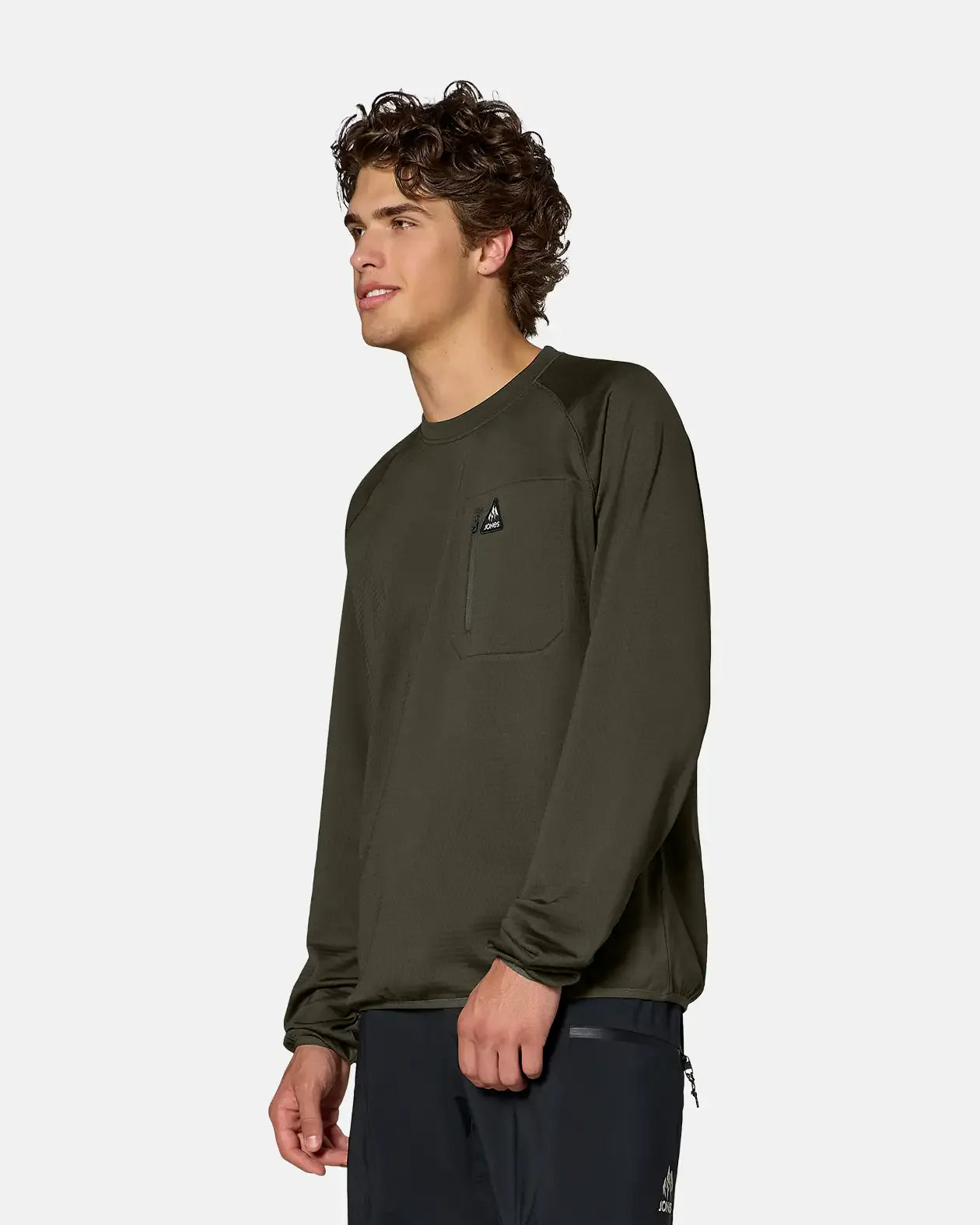 M'S FLAGSHIP GRID FLEECE CREW 2027 M'S FLAGSHIP GRID FLEECE CREW 2027 Apparel Technical Jones Snowboards High Performance 7630961815684 J.27.FEM.FLC.300.2S.1