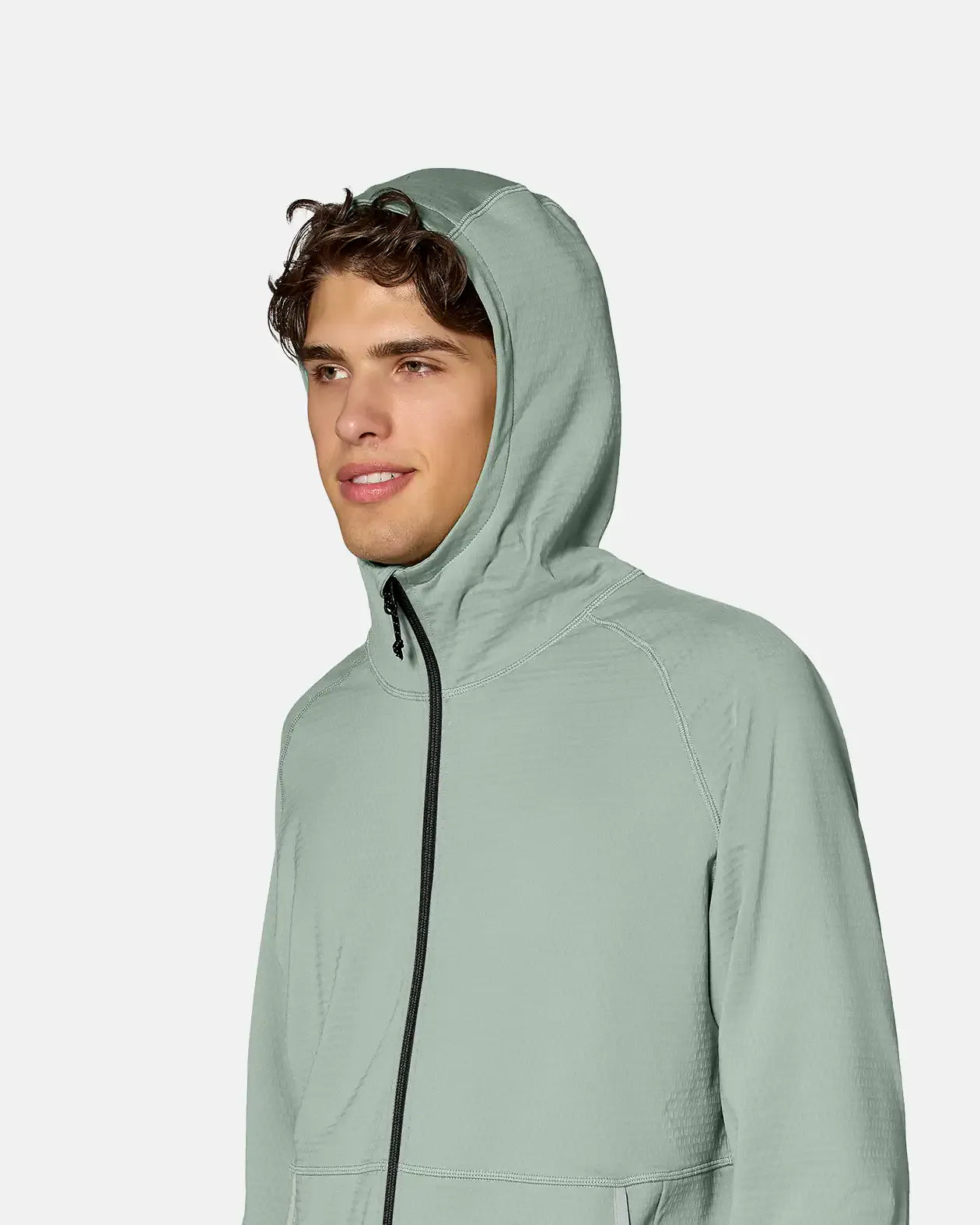M'S FLAGSHIP GRID FLEECE HOODED JACKET 2027 M'S FLAGSHIP GRID FLEECE HOODED JACKET 2027 Apparel Technical Jones Snowboards High Performance