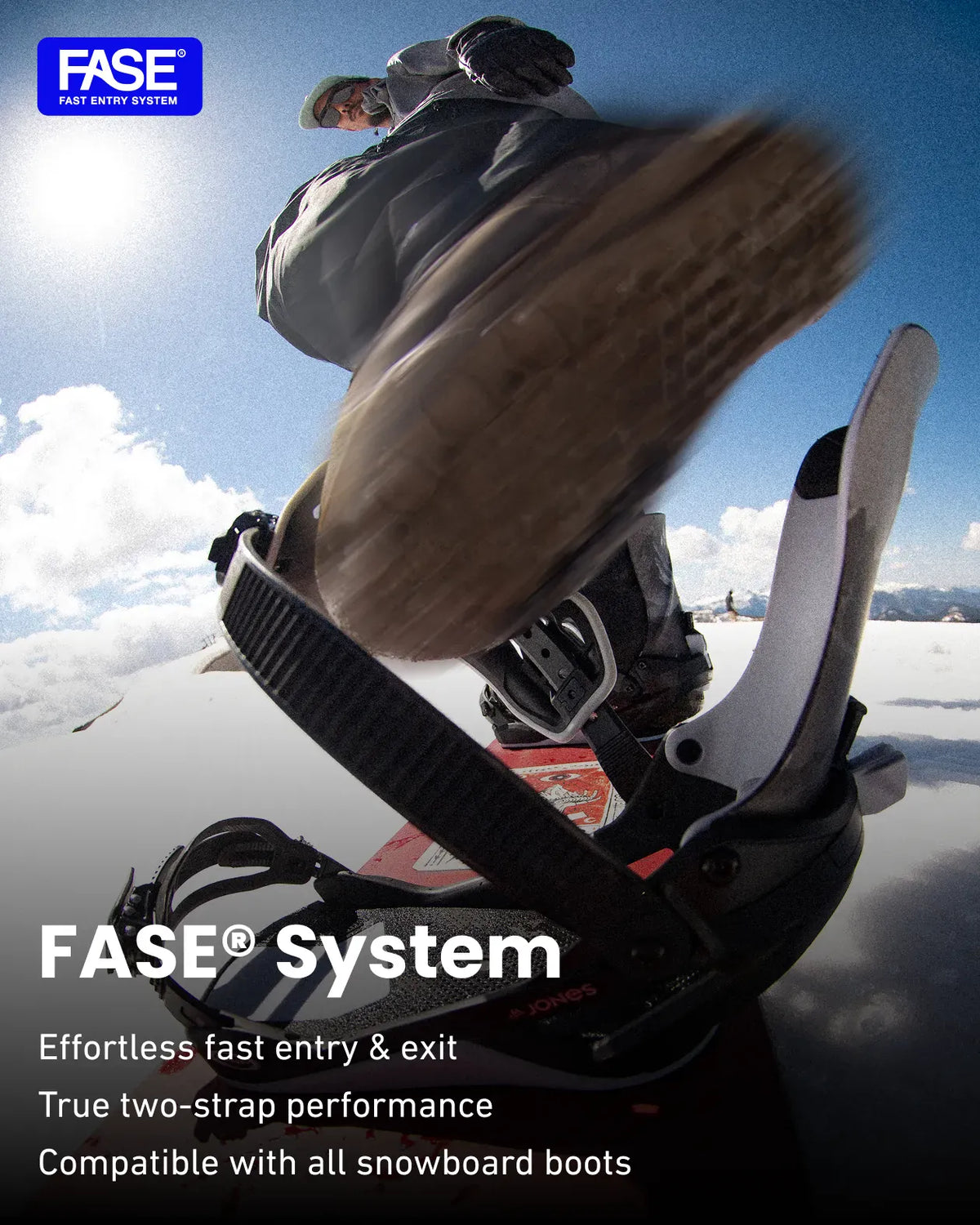 Mercury FASE® Snowboard Binding | Jones Mercury FASE® Snowboard Binding Bindings Jones Snowboards High Performance